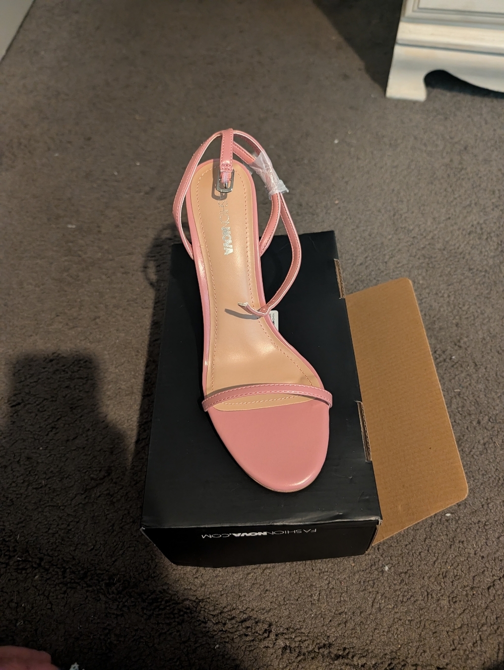 Fashion Nova Blush Pink Strappy Heels